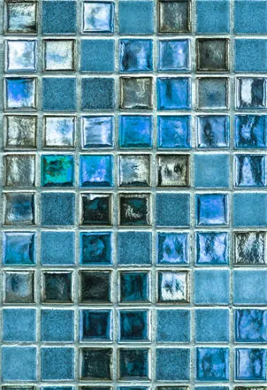 Tessere di mosaico blu